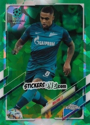 Sticker Malcom - UEFA Champions League Chrome 2020-2021. Sapphire Edition n. 41g - Topps