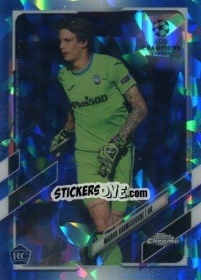 Figurina Marco Carnesecchi - UEFA Champions League Chrome 2020-2021. Sapphire Edition - Topps