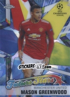 Cromo Mason Greenwood - UEFA Champions League Chrome 2020-2021. Sapphire Edition - Topps