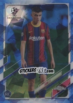 Sticker Pedri - UEFA Champions League Chrome 2020-2021. Sapphire Edition n. 61 - Topps