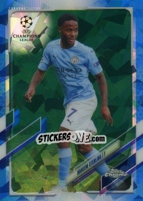 Sticker Raheem Sterling - UEFA Champions League Chrome 2020-2021. Sapphire Edition n. 76 - Topps
