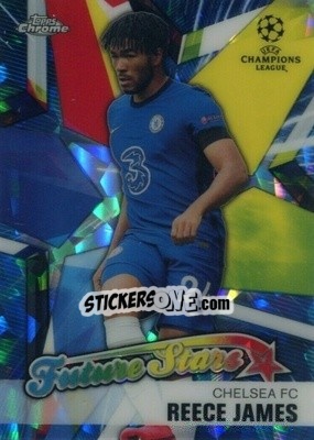 Sticker Reece James - UEFA Champions League Chrome 2020-2021. Sapphire Edition - Topps
