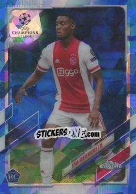 Sticker Ryan Gravenberch - UEFA Champions League Chrome 2020-2021. Sapphire Edition - Topps