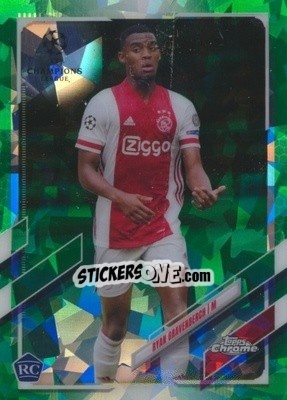 Sticker Ryan Gravenberch - UEFA Champions League Chrome 2020-2021. Sapphire Edition - Topps