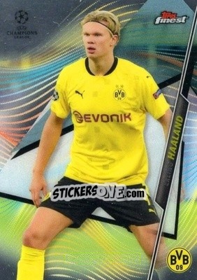 Sticker Erling Haaland - UEFA Champions League Finest 2020-2021 n. 24 - Topps