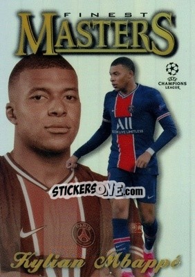 Sticker Kylian Mbappe - UEFA Champions League Finest 2020-2021 n. 97F-KM - Topps