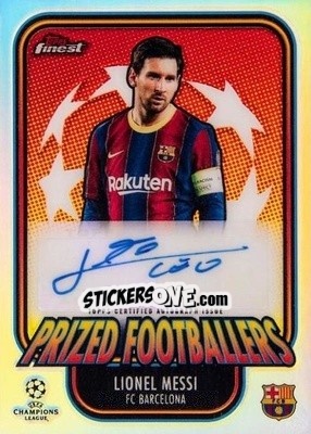 Sticker Lionel Messi - UEFA Champions League Finest 2020-2021 n. PFF-LM-au - Topps