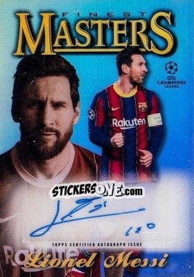 Sticker Lionel Messi - UEFA Champions League Finest 2020-2021 n. 97F-LM-au - Topps