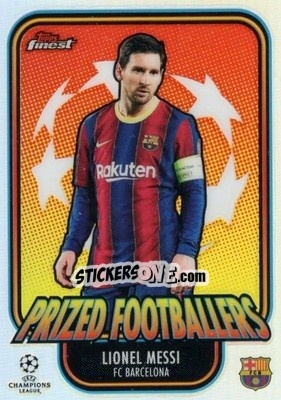 Sticker Lionel Messi - UEFA Champions League Finest 2020-2021 n. PF-LM - Topps