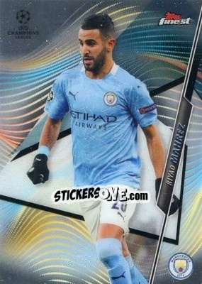 Sticker Riyad Mahrez - UEFA Champions League Finest 2020-2021 n. 18 - Topps