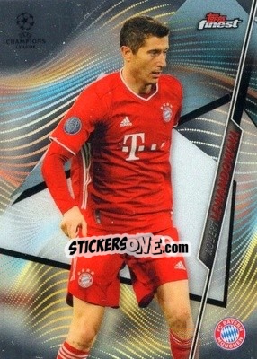 Sticker Robert Lewandowski - UEFA Champions League Finest 2020-2021 n. 50 - Topps