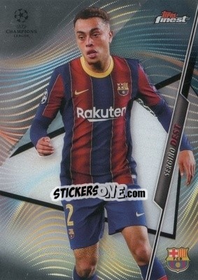 Sticker Sergino Dest - UEFA Champions League Finest 2020-2021 n. 19 - Topps