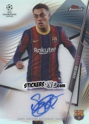 Sticker Sergino Dest - UEFA Champions League Finest 2020-2021 - Topps