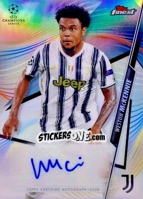 Sticker Weston McKennie - UEFA Champions League Finest 2020-2021 n. FA-WMC - Topps