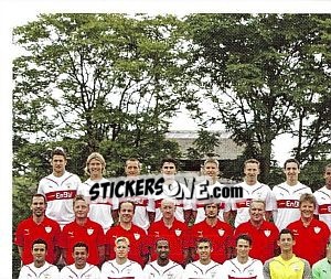 Figurina Командное фото (левый верх) - Vfb Stuttgart 2009-2010 - Panini