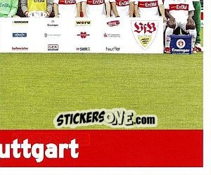 Sticker Командное фото (правый низ) - Vfb Stuttgart 2009-2010 n. 5 - Panini