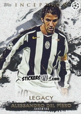 Figurina Alessandro Del Piero - UEFA Champions League Inception 2020-2021 - Topps