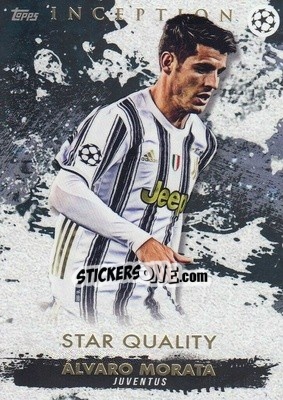 Sticker Alvaro Morata - UEFA Champions League Inception 2020-2021 n. 70 - Topps