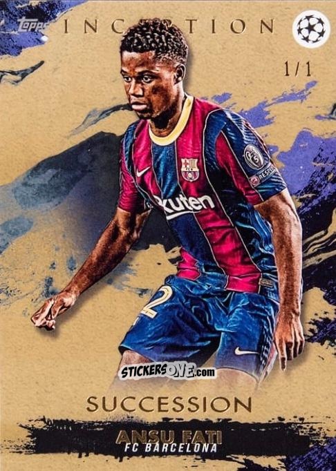 Cromo Ansu Fati - UEFA Champions League Inception 2020-2021 n. 8 - Topps