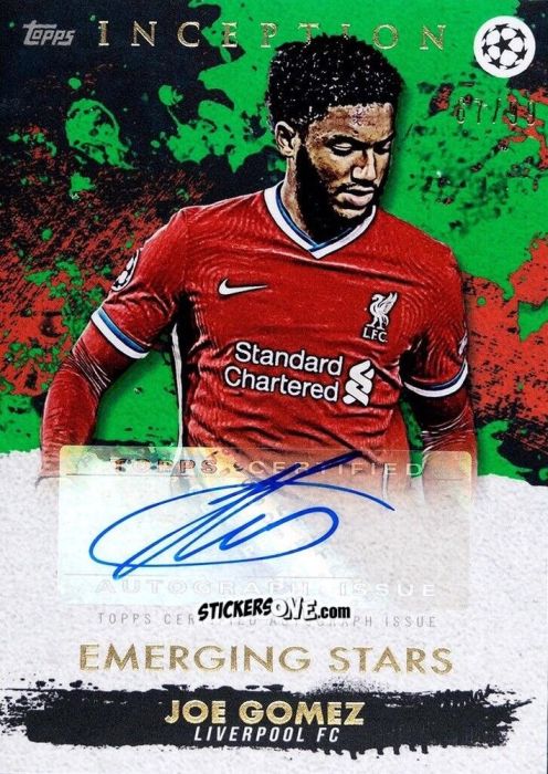 Sticker Joe Gomez - UEFA Champions League Inception 2020-2021 n. A12 - Topps