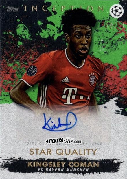 Figurina Kingsley Coman - UEFA Champions League Inception 2020-2021 n. A17 - Topps