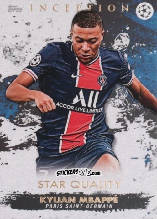 Cromo Kylian Mbappe - UEFA Champions League Inception 2020-2021 n. 53 - Topps