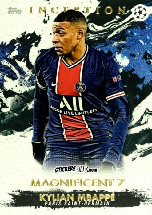 Cromo Kylian Mbappe - UEFA Champions League Inception 2020-2021 n. 4 - Topps