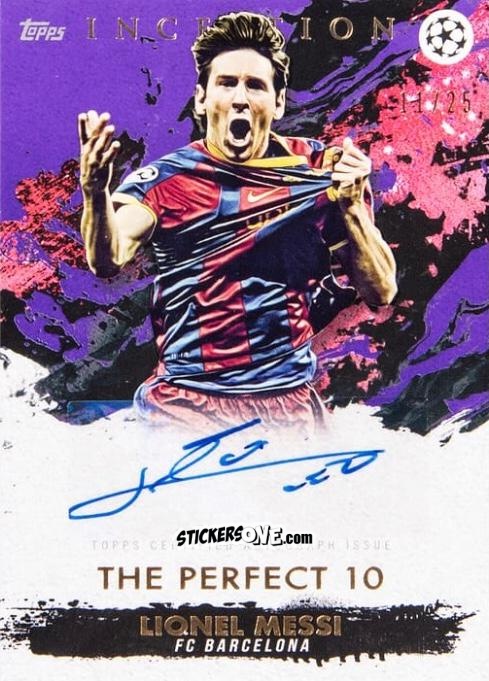 Cromo Lionel Messi - UEFA Champions League Inception 2020-2021 n. A19 - Topps