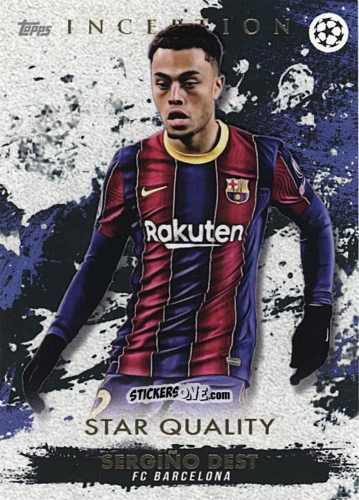 Sticker Sergino Dest - Uefa Champions League Inception 2020-2021 n. 50 - Topps