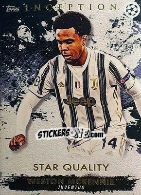 Sticker Weston McKennie - UEFA Champions League Inception 2020-2021 n. 69 - Topps