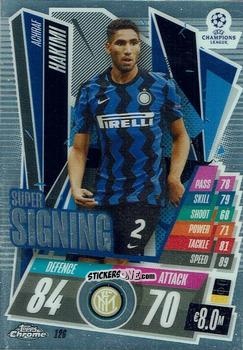 Cromo Achraf Hakimi - UEFA Champions League Chrome 2020-2021. Match Attax n. 126 - Topps