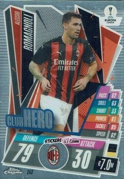 Figurina Alessio Romagnoli - UEFA Champions League Chrome 2020-2021. Match Attax n. 143 - Topps