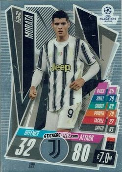 Sticker Alvaro Morata - UEFA Champions League Chrome 2020-2021. Match Attax n. 122 - Topps