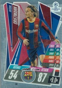 Cromo Antoine Griezmann - UEFA Champions League Chrome 2020-2021. Match Attax n. 54 - Topps