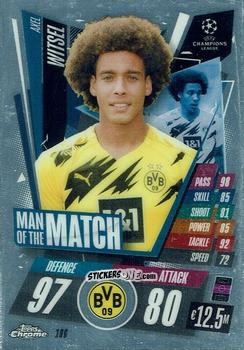 Figurina Axel Witsel - UEFA Champions League Chrome 2020-2021. Match Attax n. 186 - Topps