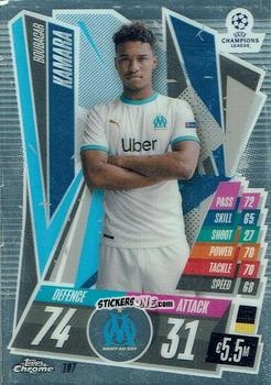 Figurina Boubacar Kamara - UEFA Champions League Chrome 2020-2021. Match Attax n. 107 - Topps