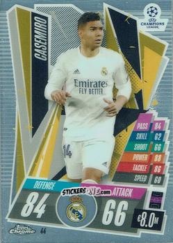 Cromo Casemiro - UEFA Champions League Chrome 2020-2021. Match Attax n. 44 - Topps