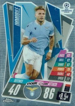Cromo Ciro Immobile - UEFA Champions League Chrome 2020-2021. Match Attax n. 137 - Topps