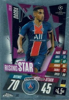 Sticker Colin Dagba - UEFA Champions League Chrome 2020-2021. Match Attax n. 161 - Topps