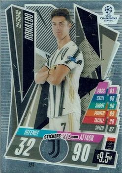 Sticker Cristiano Ronaldo - UEFA Champions League Chrome 2020-2021. Match Attax n. 124 - Topps