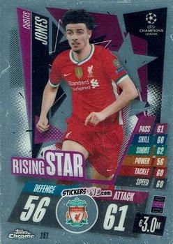 Sticker Curtis Jones - UEFA Champions League Chrome 2020-2021. Match Attax n. 151 - Topps