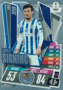 Figurina David Silva - UEFA Champions League Chrome 2020-2021. Match Attax n. 74 - Topps