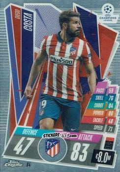Cromo Diego Costa - UEFA Champions League Chrome 2020-2021. Match Attax n. 64 - Topps