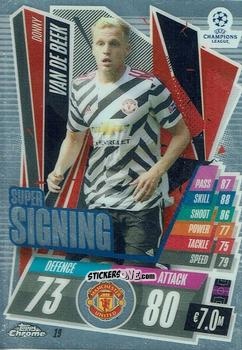 Cromo Donny van de Beek - UEFA Champions League Chrome 2020-2021. Match Attax n. 19 - Topps