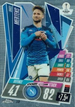 Cromo Dries Mertens - UEFA Champions League Chrome 2020-2021. Match Attax n. 149 - Topps