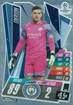 Cromo Ederson - UEFA Champions League Chrome 2020-2021. Match Attax n. 8 - Topps