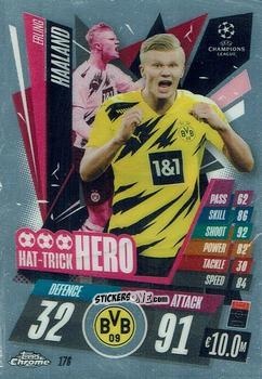 Cromo Erling Haaland - UEFA Champions League Chrome 2020-2021. Match Attax n. 176 - Topps
