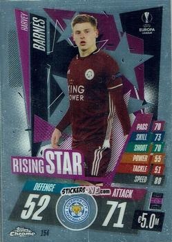 Sticker Harvey Barnes - UEFA Champions League Chrome 2020-2021. Match Attax n. 154 - Topps