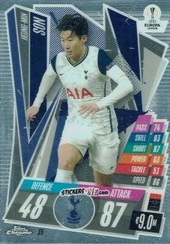Cromo Heung-Min Son - UEFA Champions League Chrome 2020-2021. Match Attax n. 35 - Topps