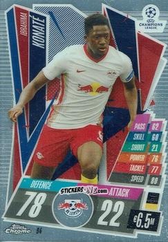 Figurina Ibrahima Konate - UEFA Champions League Chrome 2020-2021. Match Attax n. 94 - Topps